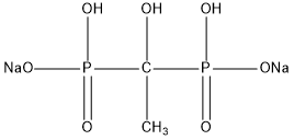 羥基乙叉二膦酸二鈉(HEDP•Na2)結(jié)構(gòu)式