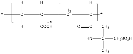 丙烯酸-2-丙烯酰胺-2-甲基丙磺酸共聚物（AA/AMPS）結(jié)構(gòu)式