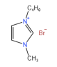 1-丁基-3-甲基咪唑溴鹽結(jié)構(gòu)式